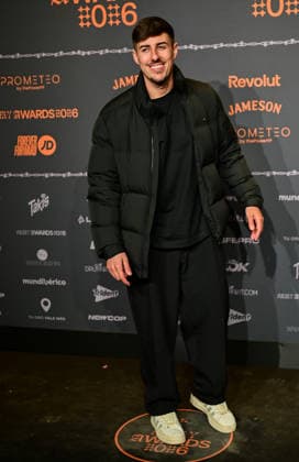 January 10, 2026, Madrid, Madrid, SPAIN: Content creators and guests pose on the black carpet during the third edition of the Army Awards, held on Saturday, January 10, at the Madrid Arena in Madrid. Known as the Ã¢â‚¬oeinternet anti-awards,Ã¢â‚¬Â the ceremony honors the most viral moments, trends, and personalities from social media over the past year in a script-free gala hosted by Ceciarmy and Santiago Segura. In the image Borja Silva Madrid SPAIN - ZUMAz108 20260110_znp_z108_122 Copyright: xRichardxZubelzux
