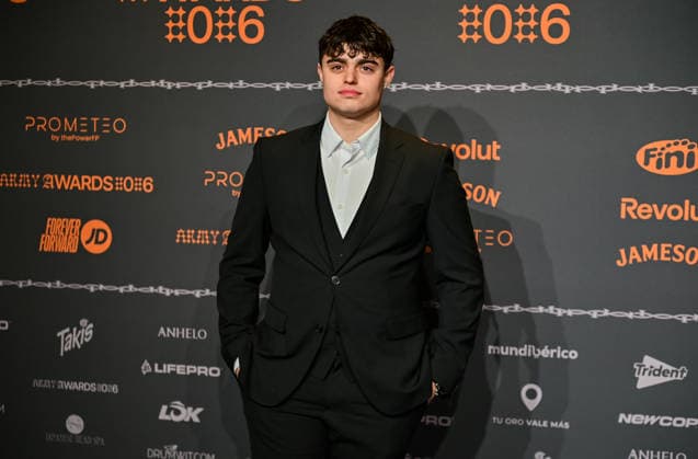 January 10, 2026, Madrid, Madrid, SPAIN: Content creators and guests pose on the black carpet during the third edition of the Army Awards, held on Saturday, January 10, at the Madrid Arena in Madrid. Known as the â€oeinternet anti-awards,†the ceremony honors the most viral moments, trends, and personalities from social media over the past year in a script-free gala hosted by Ceciarmy and Santiago Segura. In the image Guille Ferno¡ndez Madrid SPAIN - ZUMAz108 20260110_znp_z108_125 Copyright: xRichardxZubelzux