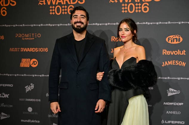January 10, 2026, Madrid, Madrid, SPAIN: Content creators and guests pose on the black carpet during the third edition of the Army Awards, held on Saturday, January 10, at the Madrid Arena in Madrid. Known as the â€oeinternet anti-awards,†the ceremony honors the most viral moments, trends, and personalities from social media over the past year in a script-free gala hosted by Ceciarmy and Santiago Segura. In the image oÂlvise Po rez Madrid SPAIN - ZUMAz108 20260110_znp_z108_127 Copyright: xRichardxZubelzux