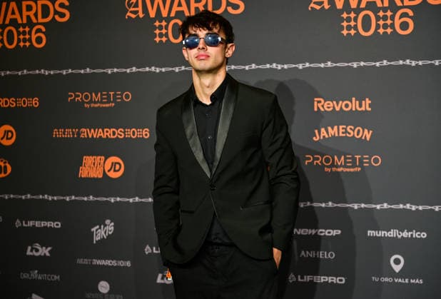 January 10, 2026, Madrid, Madrid, SPAIN: Content creators and guests pose on the black carpet during the third edition of the Army Awards, held on Saturday, January 10, at the Madrid Arena in Madrid. Known as the â€oeinternet anti-awards,†the ceremony honors the most viral moments, trends, and personalities from social media over the past year in a script-free gala hosted by Ceciarmy and Santiago Segura. In the image Pablo G Show Madrid SPAIN - ZUMAz108 20260110_znp_z108_130 Copyright: xRichardxZubelzux