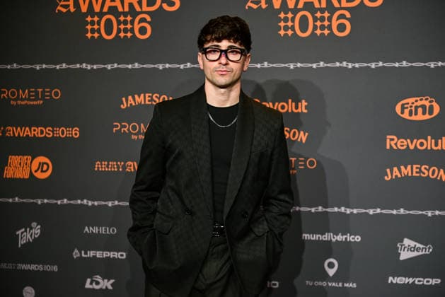 January 10, 2026, Madrid, Madrid, SPAIN: Content creators and guests pose on the black carpet during the third edition of the Army Awards, held on Saturday, January 10, at the Madrid Arena in Madrid. Known as the â€oeinternet anti-awards,†the ceremony honors the most viral moments, trends, and personalities from social media over the past year in a script-free gala hosted by Ceciarmy and Santiago Segura. In tje image Yunimat Madrid SPAIN - ZUMAz108 20260110_znp_z108_131 Copyright: xRichardxZubelzux