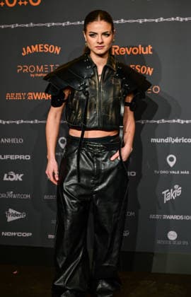 January 10, 2026, Madrid, Madrid, SPAIN: Content creators and guests pose on the black carpet during the third edition of the Army Awards, held on Saturday, January 10, at the Madrid Arena in Madrid. Known as the â€oeinternet anti-awards,†the ceremony honors the most viral moments, trends, and personalities from social media over the past year in a script-free gala hosted by Ceciarmy and Santiago Segura. In the image LucoÂa de la Puerta Madrid SPAIN - ZUMAz108 20260110_znp_z108_134 Copyright: xRichardxZubelzux