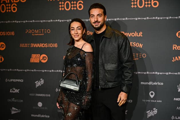 January 10, 2026, Madrid, Madrid, SPAIN: Content creators and guests pose on the black carpet during the third edition of the Army Awards, held on Saturday, January 10, at the Madrid Arena in Madrid. Known as the â€oeinternet anti-awards,†the ceremony honors the most viral moments, trends, and personalities from social media over the past year in a script-free gala hosted by Ceciarmy and Santiago Segura. In the image Ana Lo³pez and Borja Gonzo¡lez Madrid SPAIN - ZUMAz108 20260110_znp_z108_138 Copyright: xRichardxZubelzux
