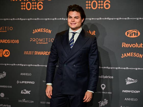 January 10, 2026, Madrid, Madrid, SPAIN: Content creators and guests pose on the black carpet during the third edition of the Army Awards, held on Saturday, January 10, at the Madrid Arena in Madrid. Known as the â€oeinternet anti-awards,†the ceremony honors the most viral moments, trends, and personalities from social media over the past year in a script-free gala hosted by Ceciarmy and Santiago Segura. In the image Isaac So¡nchez Madrid SPAIN - ZUMAz108 20260110_znp_z108_143 Copyright: xRichardxZubelzux