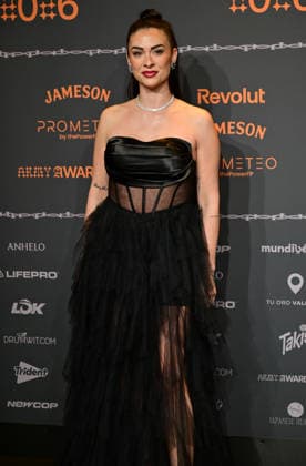 January 10, 2026, Madrid, Madrid, SPAIN: Content creators and guests pose on the black carpet during the third edition of the Army Awards, held on Saturday, January 10, at the Madrid Arena in Madrid. Known as the â€oeinternet anti-awards,†the ceremony honors the most viral moments, trends, and personalities from social media over the past year in a script-free gala hosted by Ceciarmy and Santiago Segura. In the image Ruth Basauri Madrid SPAIN - ZUMAz108 20260110_znp_z108_160 Copyright: xRichardxZubelzux