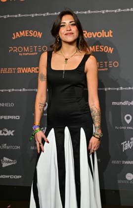January 10, 2026, Madrid, Madrid, SPAIN: Content creators and guests pose on the black carpet during the third edition of the Army Awards, held on Saturday, January 10, at the Madrid Arena in Madrid. Known as the â€oeinternet anti-awards,†the ceremony honors the most viral moments, trends, and personalities from social media over the past year in a script-free gala hosted by Ceciarmy and Santiago Segura. In the image Belu Santo Madrid SPAIN - ZUMAz108 20260110_znp_z108_174 Copyright: xRichardxZubelzux
