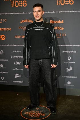 January 10, 2026, Madrid, Madrid, SPAIN: Content creators and guests pose on the black carpet during the third edition of the Army Awards, held on Saturday, January 10, at the Madrid Arena in Madrid. Known as the Ã¢â‚¬oeinternet anti-awards,Ã¢â‚¬Â the ceremony honors the most viral moments, trends, and personalities from social media over the past year in a script-free gala hosted by Ceciarmy and Santiago Segura. In the image Guille Toledano Madrid SPAIN - ZUMAz108 20260110_znp_z108_180 Copyright: xRichardxZubelzux