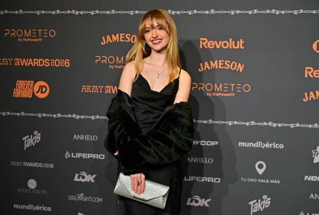January 10, 2026, Madrid, Madrid, SPAIN: Content creators and guests pose on the black carpet during the third edition of the Army Awards, held on Saturday, January 10, at the Madrid Arena in Madrid. Known as the Ã¢â‚¬oeinternet anti-awards,Ã¢â‚¬Â the ceremony honors the most viral moments, trends, and personalities from social media over the past year in a script-free gala hosted by Ceciarmy and Santiago Segura. In the image LucoÂ­a Casani Madrid SPAIN - ZUMAz108 20260110_znp_z108_185 Copyright: xRichardxZubelzux