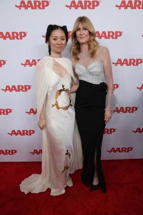 BEVERLY HILLS, CALIFORNIA - JANUARY 10:ChloÃ Zhao and Laura Dern at the 2026 Annual Movies for Grownups Awards with AARP at Beverly Wilshire, A Four Seasons Hotel on January 10, 2026 in Beverly Hills, California. Copyright: xAdmediax MediaPunchx