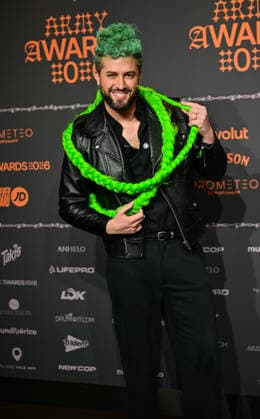 January 10, 2026, Madrid, Madrid, SPAIN: Content creators and guests pose on the black carpet during the third edition of the Army Awards, held on Saturday, January 10, at the Madrid Arena in Madrid. Known as the Ã¢â‚¬oeinternet anti-awards,Ã¢â‚¬Â the ceremony honors the most viral moments, trends, and personalities from social media over the past year in a script-free gala hosted by Ceciarmy and Santiago Segura. In the image Javi Hoyos Madrid SPAIN - ZUMAz108 20260110_znp_z108_206 Copyright: xRichardxZubelzux