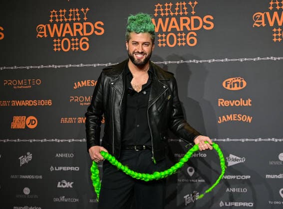 January 10, 2026, Madrid, Madrid, SPAIN: Content creators and guests pose on the black carpet during the third edition of the Army Awards, held on Saturday, January 10, at the Madrid Arena in Madrid. Known as the Ã¢â‚¬oeinternet anti-awards,Ã¢â‚¬Â the ceremony honors the most viral moments, trends, and personalities from social media over the past year in a script-free gala hosted by Ceciarmy and Santiago Segura. In the image Javi Hoyos Madrid SPAIN - ZUMAz108 20260110_znp_z108_207 Copyright: xRichardxZubelzux