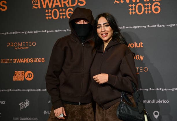 January 10, 2026, Madrid, Madrid, SPAIN: Content creators and guests pose on the black carpet during the third edition of the Army Awards, held on Saturday, January 10, at the Madrid Arena in Madrid. Known as the Ã¢â‚¬oeinternet anti-awards,Ã¢â‚¬Â the ceremony honors the most viral moments, trends, and personalities from social media over the past year in a script-free gala hosted by Ceciarmy and Santiago Segura. In the image Anibal Madrid SPAIN - ZUMAz108 20260110_znp_z108_209 Copyright: xRichardxZubelzux