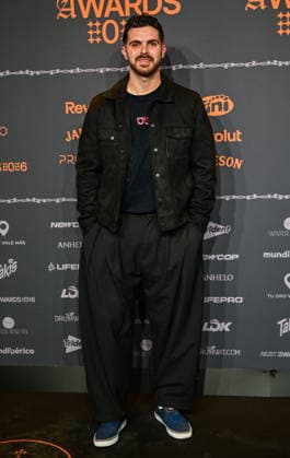 January 10, 2026, Madrid, Madrid, SPAIN: Content creators and guests pose on the black carpet during the third edition of the Army Awards, held on Saturday, January 10, at the Madrid Arena in Madrid. Known as the Ã¢â‚¬oeinternet anti-awards,Ã¢â‚¬Â the ceremony honors the most viral moments, trends, and personalities from social media over the past year in a script-free gala hosted by Ceciarmy and Santiago Segura. In the image Eco Juan Manuel Madrid SPAIN - ZUMAz108 20260110_znp_z108_211 Copyright: xRichardxZubelzux