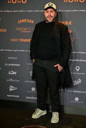 January 10, 2026, Madrid, Madrid, SPAIN: Content creators and guests pose on the black carpet during the third edition of the Army Awards, held on Saturday, January 10, at the Madrid Arena in Madrid. Known as the Ã¢â‚¬oeinternet anti-awards,Ã¢â‚¬Â the ceremony honors the most viral moments, trends, and personalities from social media over the past year in a script-free gala hosted by Ceciarmy and Santiago Segura. In the image Paquirrin Madrid SPAIN - ZUMAz108 20260110_znp_z108_222 Copyright: xRichardxZubelzux