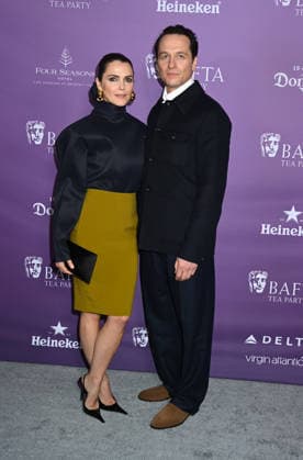 2026 BAFTA Tea Party Keri Russell and Matthew Rhys arriving to t2026 BAFTA Tea Party held at the Four Seasons Hotel Los Angeles at Beverly Hills on January 10, 2026 in Los Angeles, Ca. Los Angeles Four Seasons Hotel Los Angeles a California USA Copyright: xTammiexArroyox xAFF-USA.comx