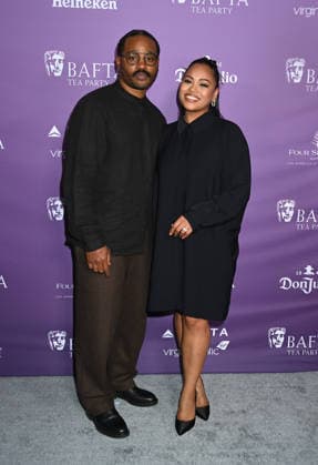 2026 BAFTA Tea Party Ryan Coogler and Zinzi Evans arriving to t2026 BAFTA Tea Party held at the Four Seasons Hotel Los Angeles at Beverly Hills on January 10, 2026 in Los Angeles, Ca. Los Angeles Four Seasons Hotel Los Angeles a California USA Copyright: xTammiexArroyox xAFF-USA.comx