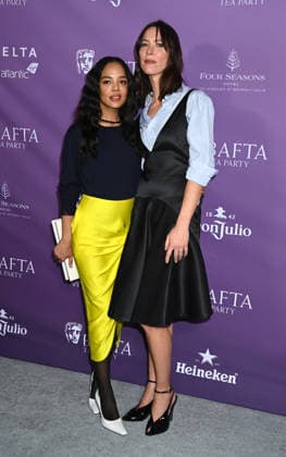2026 BAFTA Tea Party Tessa Thompson and Rebecca Hall arriving to t2026 BAFTA Tea Party held at the Four Seasons Hotel Los Angeles at Beverly Hills on January 10, 2026 in Los Angeles, Ca. Los Angeles Four Seasons Hotel Los Angeles a California USA Copyright: xTammiexArroyox xAFF-USA.comx