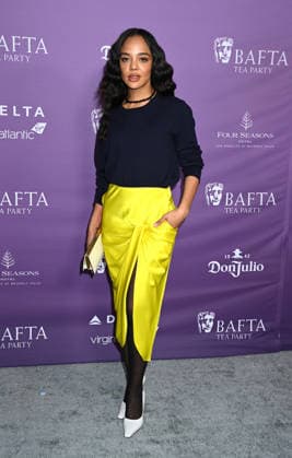 2026 BAFTA Tea Party Tessa Thompson arriving to t2026 BAFTA Tea Party held at the Four Seasons Hotel Los Angeles at Beverly Hills on January 10, 2026 in Los Angeles, Ca. Los Angeles Four Seasons Hotel Los Angeles a California USA Copyright: xTammiexArroyox xAFF-USA.comx