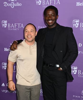 2026 BAFTA Tea Party Stephen Graham and Damson Idris arriving to t2026 BAFTA Tea Party held at the Four Seasons Hotel Los Angeles at Beverly Hills on January 10, 2026 in Los Angeles, Ca. Los Angeles Four Seasons Hotel Los Angeles a California USA Copyright: xTammiexArroyox xAFF-USA.comx