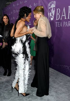 2026 BAFTA Tea Party Teyana Taylor and Kate Hudson arriving to t2026 BAFTA Tea Party held at the Four Seasons Hotel Los Angeles at Beverly Hills on January 10, 2026 in Los Angeles, Ca. Los Angeles Four Seasons Hotel Los Angeles a California USA Copyright: xTammiexArroyox xAFF-USA.comx