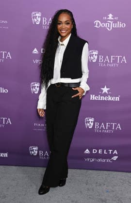 2026 BAFTA Tea Party Rachel Lindsay arriving to t2026 BAFTA Tea Party held at the Four Seasons Hotel Los Angeles at Beverly Hills on January 10, 2026 in Los Angeles, Ca. Los Angeles Four Seasons Hotel Los Angeles a California USA Copyright: xTammiexArroyox xAFF-USA.comx