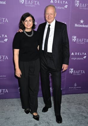 2026 BAFTA Tea Party Megan Everett-Skarsgard and Stellan Skarsgard arriving to t2026 BAFTA Tea Party held at the Four Seasons Hotel Los Angeles at Beverly Hills on January 10, 2026 in Los Angeles, Ca. Los Angeles Four Seasons Hotel Los Angeles a California USA Copyright: xTammiexArroyox xAFF-USA.comx