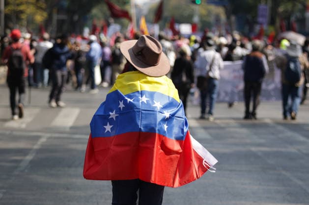 (260111) -- MEXICO CITY, Jan. 11, 2026 -- People attend a protest condemning U.S. attack on Venezuela in Mexico City, Mexico, Jan. 10, 2026. (Photo by Xinhua) MEXICO-MEXICO CITY-U.S.-VENEZUELA-PROTEST FranciscoxCanedo 