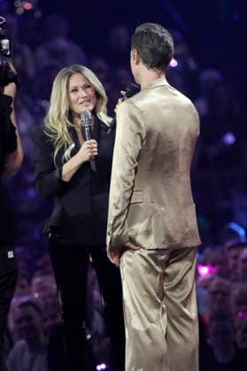 Helene Fischer and Florian Silbereisen in the TV show Schlagerchampions 2026 Das große Fest der Besten at the Velodrom Berlin, 10 01 2026 Foto:xGeisler-Fotopress AgenturxWehnert Gränzdörferx fischer_6102