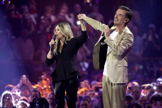 Helene Fischer and Florian Silbereisen in the TV show Schlagerchampions 2026 Das große Fest der Besten at the Velodrom Berlin, 10 01 2026 Foto:xGeisler-Fotopress AgenturxWehnert Gränzdörferx fischer_6104