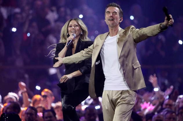 Helene Fischer and Florian Silbereisen in the TV show Schlagerchampions 2026 Das große Fest der Besten at the Velodrom Berlin, 10 01 2026 Foto:xGeisler-Fotopress AgenturxWehnert Gränzdörferx fischer_6105