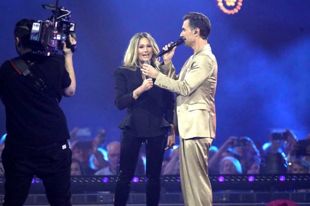 Helene Fischer and Florian Silbereisen in the TV show Schlagerchampions 2026 Das große Fest der Besten at the Velodrom Berlin, 10 01 2026 Foto:xGeisler-Fotopress AgenturxWehnert Gränzdörferx fischer_6111