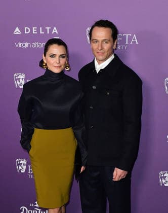 2026 BAFTA Tea Party - Arrivals Keri Russell, Matthew Rhys attend the 2026 BAFTA Tea Party at Four Seasons Hotel Los Angeles at Beverly Hills on January 10, 2026 in Los Angeles, California. Beverly Hills Four Seasons Beverly Hills California USA Copyright: ximageSPACEx