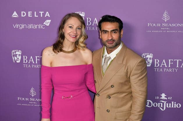 2026 BAFTA Tea Party - Arrivals Emily V. Gordon, Kumail Ali Nanjiani attend the 2026 BAFTA Tea Party at Four Seasons Hotel Los Angeles at Beverly Hills on January 10, 2026 in Los Angeles, California. Beverly Hills Four Seasons Beverly Hills California USA Copyright: ximageSPACEx