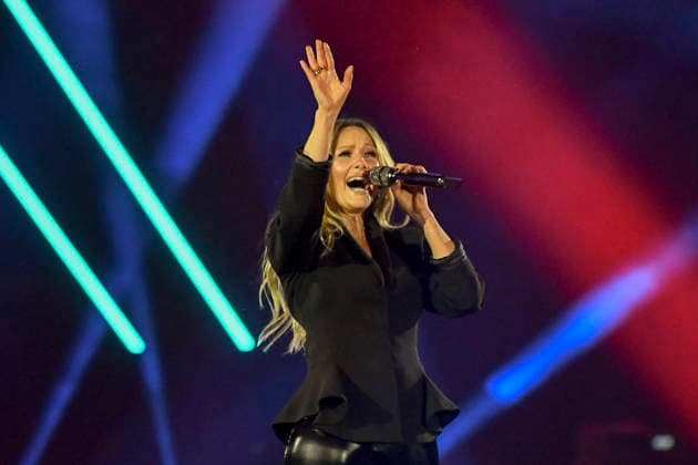 abb Helene Fischer singer on stage at the ARD TV LIve program at the Schlagerchampions 2026 Das Grosse Fest der Besten on stage at the Velodrom on 10 01 2026 in Berlin Berlin Germany