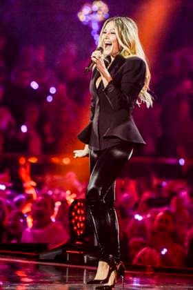 abb Helene Fischer singer on stage at the ARD TV LIve program at the Schlagerchampions 2026 Das Grosse Fest der Besten on stage at the Velodrom on 10 01 2026 in Berlin Berlin Germany