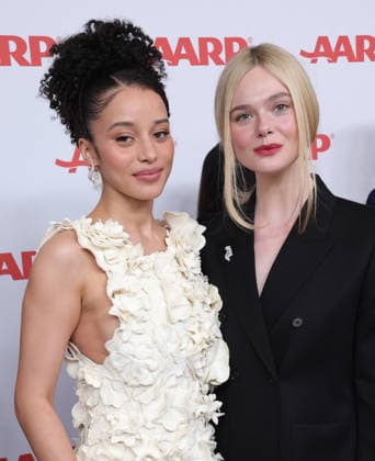 10 January 2026 - Beverly Hills, California - Chase Infiniti, Elle Fanning. 2026 Annual Movies for Grownups Awards with AARP held at Beverly Wilshire, A Four Seasons Hotell in Beverly Hills. Beverly Hills USA - ZUMAa123 20260110_zaa_a123_221 Copyright: xADx