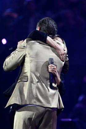 Helene Fischer and Florian Silbereisen in the TV show Schlagerchampions 2026 Das große Fest der Besten at the Velodrom Berlin, 10 01 2026 Foto:xN.xKubelkax xFuturexImagex fischer_6009