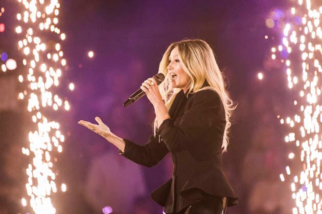 abb Helene Fischer singer on stage at the ARD TV LIve program at the Schlagerchampions 2026 Das Grosse Fest der Besten on stage at the Velodrom on 10 01 2026 in Berlin Berlin Germany