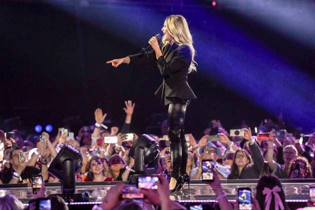 abb Helene Fischer singer on stage at the ARD TV LIve program at the Schlagerchampions 2026 Das Grosse Fest der Besten on stage at the Velodrom on 10 01 2026 in Berlin Berlin Germany