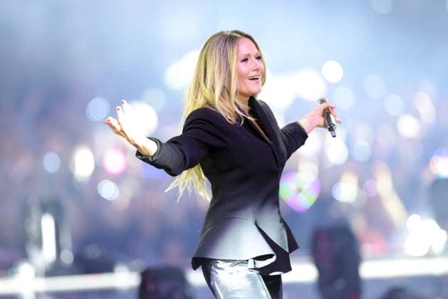 Schlagerchampions 2026 Das grosse Fest der Besten Helene Fischer German pop singer dressed all in black ARD ORF2 music show Schlagerchampions Das grosse Fest der Besten Hosted by Florian Silbereisen Live broadcast from January 10, 2026 from the Velodrom Berlin, Germany