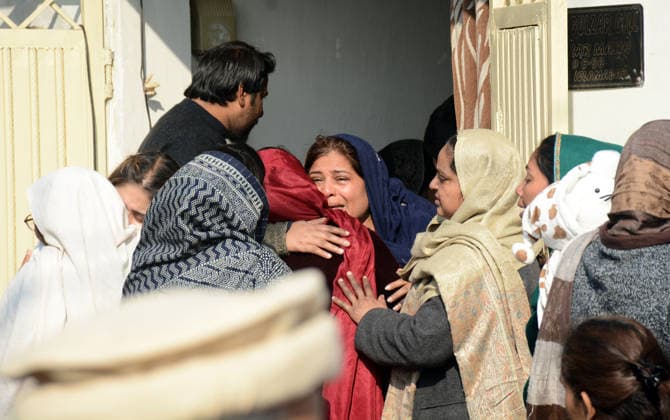 Gas cylinder explosion at Islamabad wedding kills eight, including bride and groom ISLAMABAD, PAKISTAN, JANUARY 11: Mourners react after the death of their relatives following a powerful gas cylinder explosion at a wedding function in a neighborhood of Islamabad on January 11, 2026. The blast killed eight people, including the bride and groom and their grandparents, injured 12 others, and caused the collapse of adjoining houses. Muhammad Reza Anadolu Islamabad Pakistan. Editorial use only. Please get in touch for any other usage.  Copyright: x2026xAnadoluxMuhammadxRezax