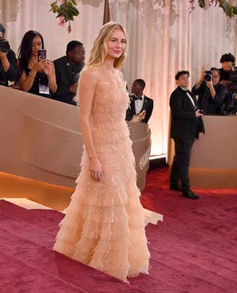 Justine Lupe attends the 83rd annual Golden Globe Awards at the Beverly Hilton Hotel in Beverly Hills, California on Sunday, January 11, 2026.  LAP20260111315 JIMxRUYMEN