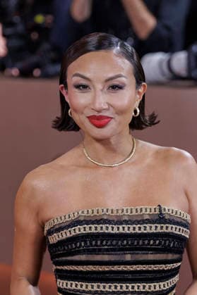 January 11, 2026, Beverly Hills, California, USA: Jeannie Mai on the red carpet at the 83rd Annual Golden Globe Awards on Sunday, January 11, 2026, at the Beverly Hilton in Beverly Hills, California. BURT HARRIS BNS PI Beverly Hills USA - ZUMAp124 20260111_zaa_p124_045 Copyright: xBurtxHarrisx