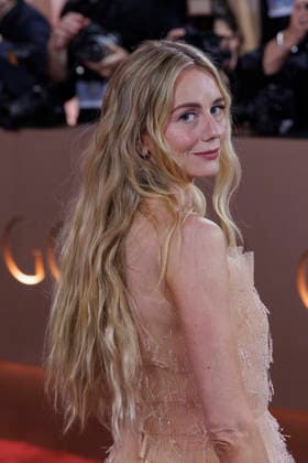 January 11, 2026, Beverly Hills, California, USA: Justine Lupe on the red carpet at the 83rd Annual Golden Globe Awards on Sunday, January 11, 2026, at the Beverly Hilton in Beverly Hills, California. BURT HARRIS BNS PI Beverly Hills USA - ZUMAp124 20260111_zaa_p124_049 Copyright: xBurtxHarrisx