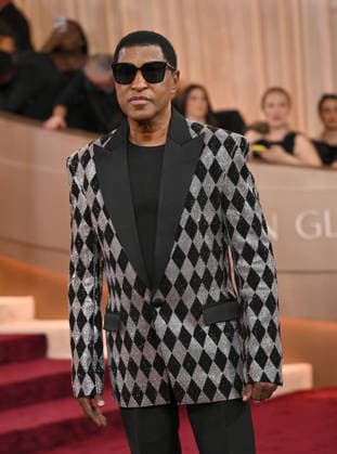 Babyface attends the 83rd annual Golden Globe Awards at the Beverly Hilton Hotel in Beverly Hills, California on Sunday, January 11, 2026.  LAP20260111322 CHRISxCHEW