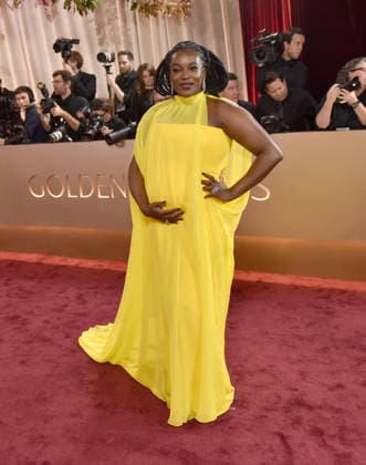 Wunmi Mosaku attends the 83rd annual Golden Globe Awards at the Beverly Hilton Hotel in Beverly Hills, California on Sunday, January 11, 2026.  LAP20260111330 CHRISxCHEW