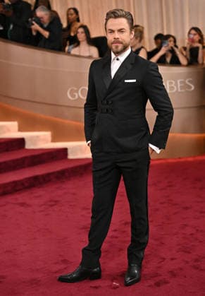 Derek Hough attends the 83rd annual Golden Globe Awards at the Beverly Hilton Hotel in Beverly Hills, California on Sunday, January 11, 2026.  LAP20260111337 CHRISxCHEW
