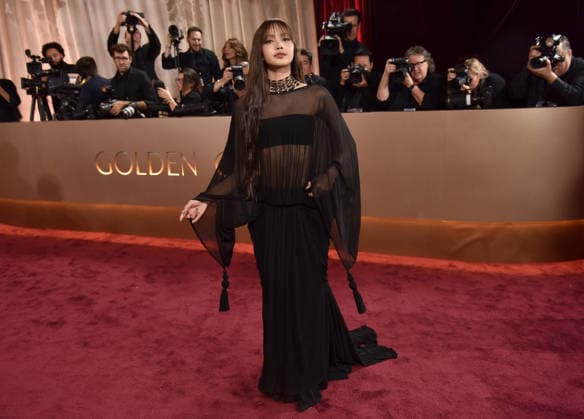 Lalisa Manobal attends the 83rd annual Golden Globe Awards at the Beverly Hilton Hotel in Beverly Hills, California on Sunday, January 11, 2026.  LAP20260111346 CHRISxCHEW