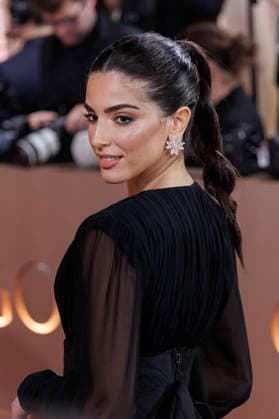 January 11, 2026, Beverly Hills, California, USA: Saja Kilani on the red carpet at the 83rd Annual Golden Globe Awards on Sunday, January 11, 2026, at the Beverly Hilton in Beverly Hills, California. BURT HARRIS BNS PI Beverly Hills USA - ZUMAp124 20260111_zaa_p124_008 Copyright: xBurtxHarrisx
