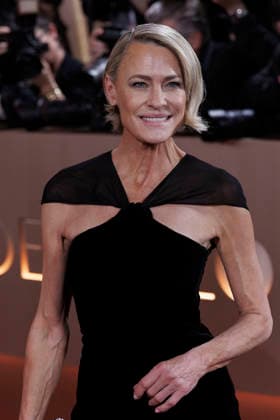 January 11, 2026, Beverly Hills, California, USA: Robin Wright on the red carpet at the 83rd Annual Golden Globe Awards on Sunday, January 11, 2026, at the Beverly Hilton in Beverly Hills, California. BURT HARRIS BNS PI Beverly Hills USA - ZUMAp124 20260111_zaa_p124_081 Copyright: xBurtxHarrisx